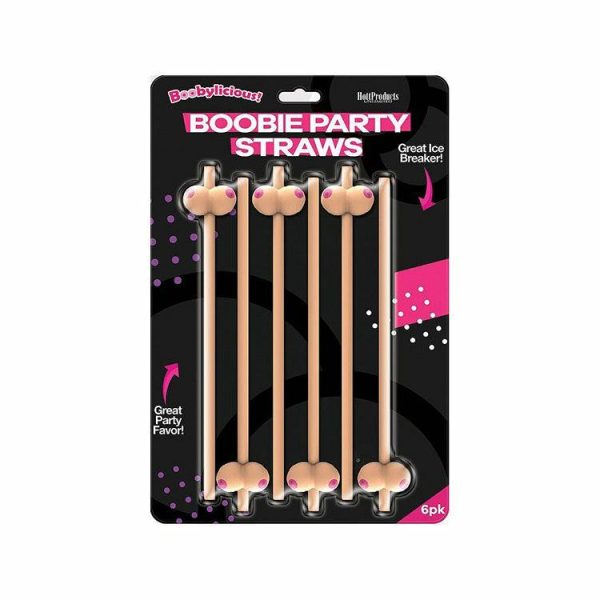 Bachelorette | Boobie Party Straw 6 Pack Bachelorette Bachelorette