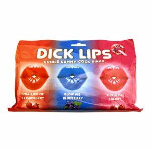 Bachelorette | Dick Lips Gummy Cock Rings 3Pk Bachelorette Bachelorette