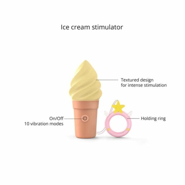 Bullet Vibrators | Cand’Ice Vanilla Pop Vibrator Bullet Vibrators Bullet Vibrators