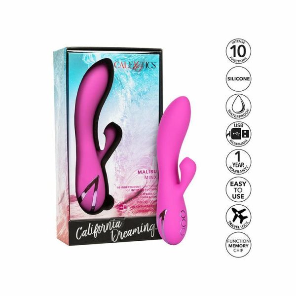 Rabbit Vibrators | Malibu Minx Clitoral Suction Rabbit Vibrator Vibrators Rabbit Vibrators