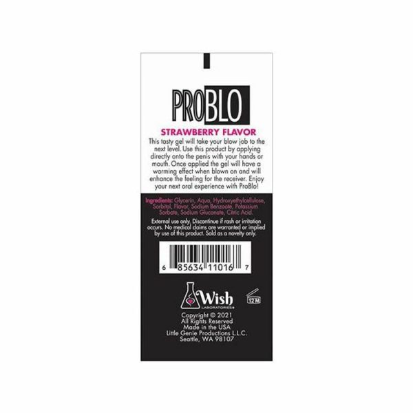 Sensitizers | Pro Blo Strawberry Flavored Warming Edible Gel Sensitizers Sensitizers