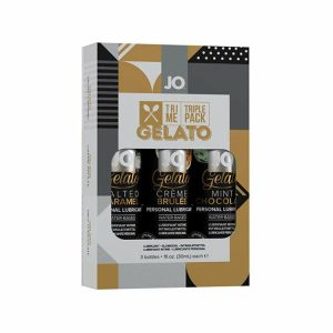 Water Based Lube | System Jo Gelato Flavored Lube 3 Pack Lube Water Based Lube