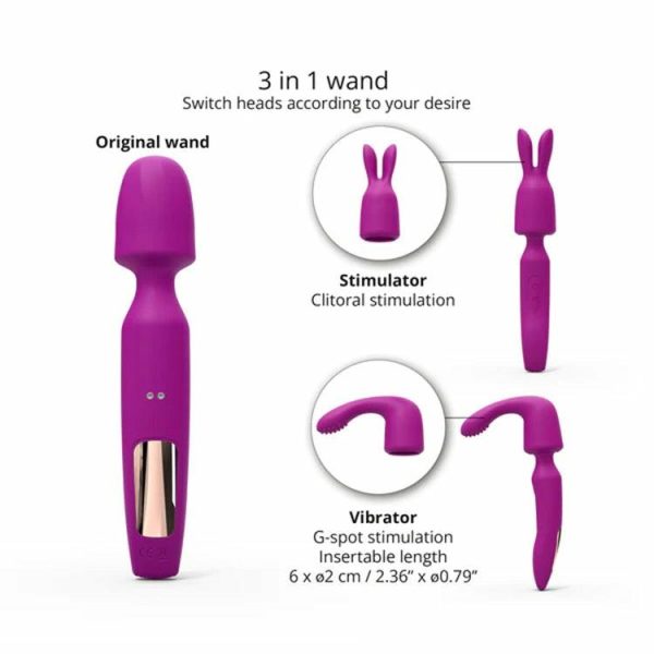 Wands | R-Evolution Vibrating Wand & Attachments Vibrators Wands